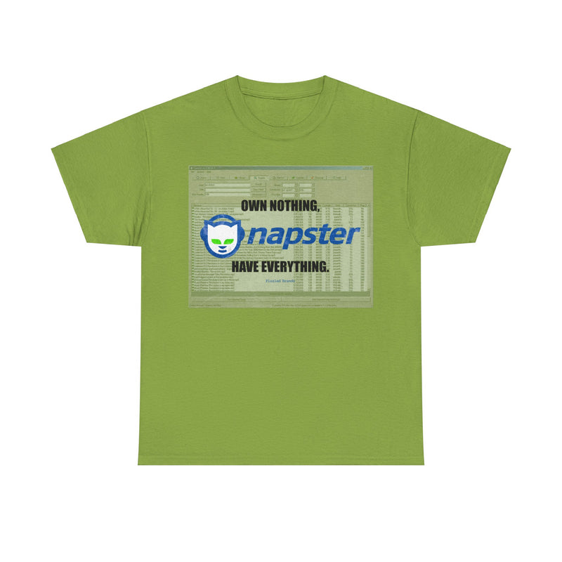 Load image into Gallery viewer, Napster Own Nothing Have Everything Nostalgic Logo T-shirt