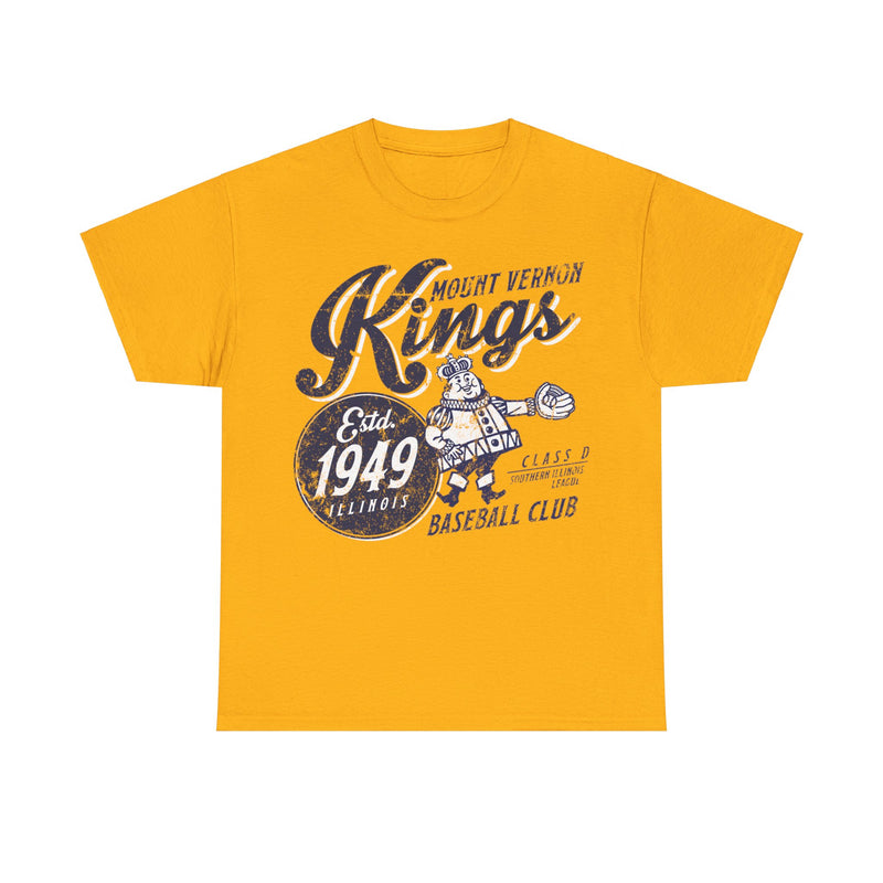 Load image into Gallery viewer, Mount Vernon Kings Est 1949 Illinois Baseball T-shirt