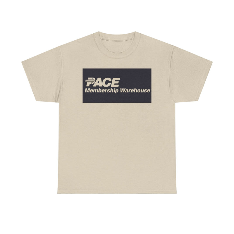 Load image into Gallery viewer, PACE Membership Warehouse Club Navy Blue Logo Bulk Shopping Nostalgic T-shirt