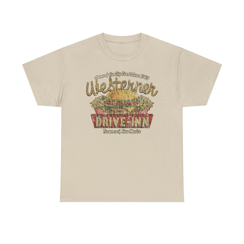 Load image into Gallery viewer, Westerner Drive-Inn 1949 Tucumcari New Mexico Diner Fast Food Restaurant T-shirt