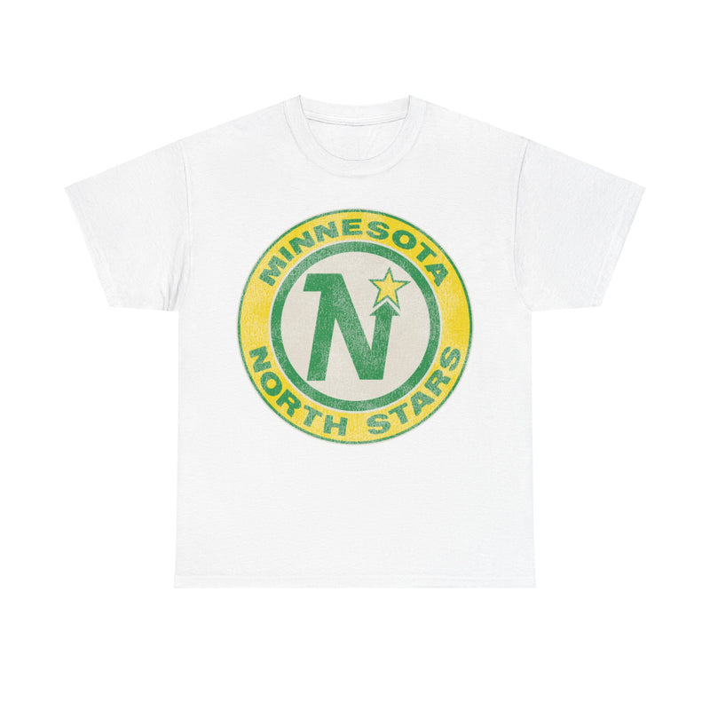 Load image into Gallery viewer, Minnesota North Stars Hockey Team Green Yellow Nostalgic Logo T-shirt