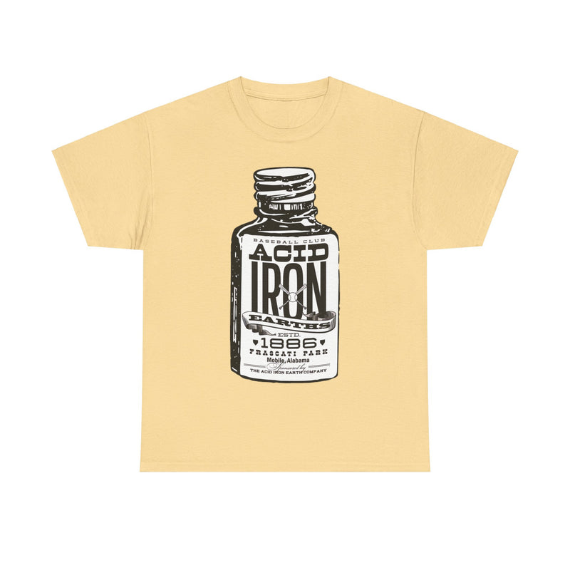 Load image into Gallery viewer, Acid Iron Earths Mobile Alabama 1886 Baseball T-shirt