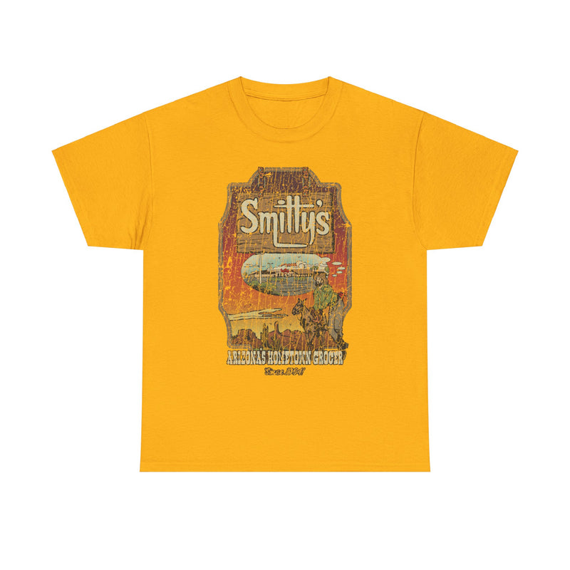 Load image into Gallery viewer, Smittys Arizona Sunset 1964 Grocery Cowboy T-shirt
