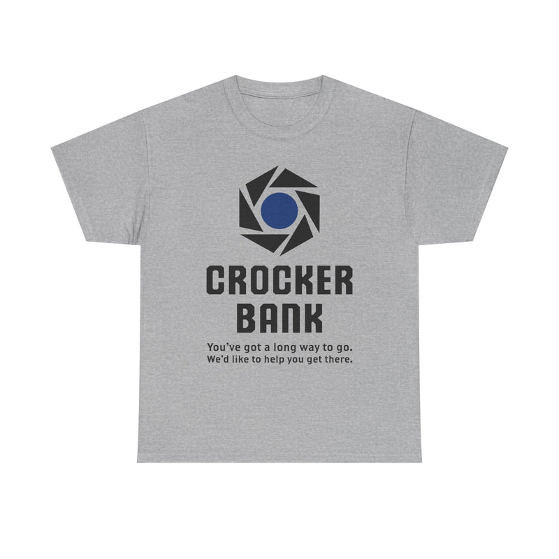 Load image into Gallery viewer, Crocker Bank Long Way To Go Slogan California Banking T-Shirt