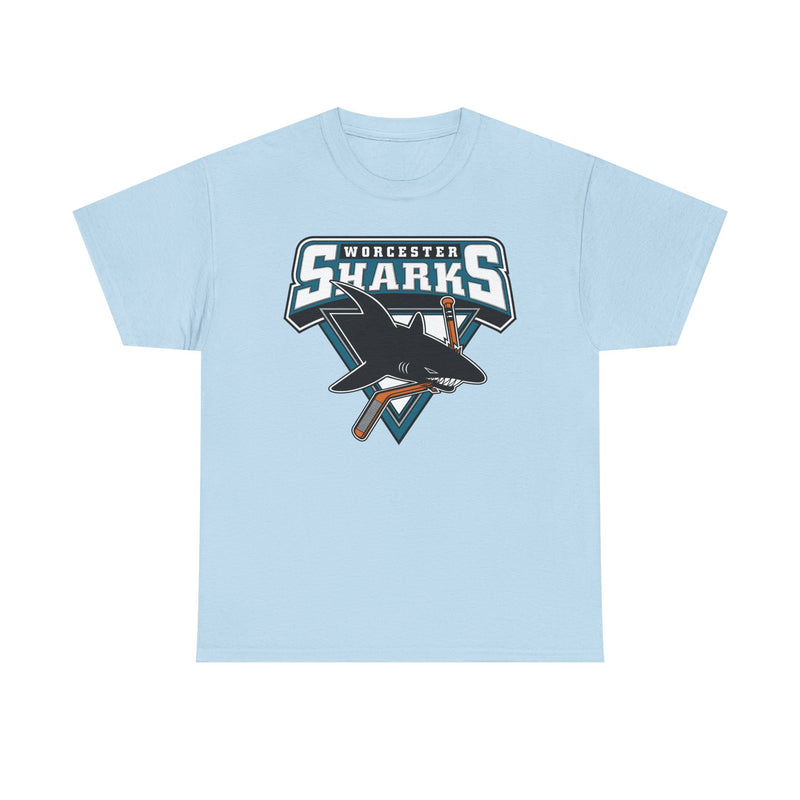 Load image into Gallery viewer, Worcester Sharks Hockey 2006-2015 Massachusetts T-shirt