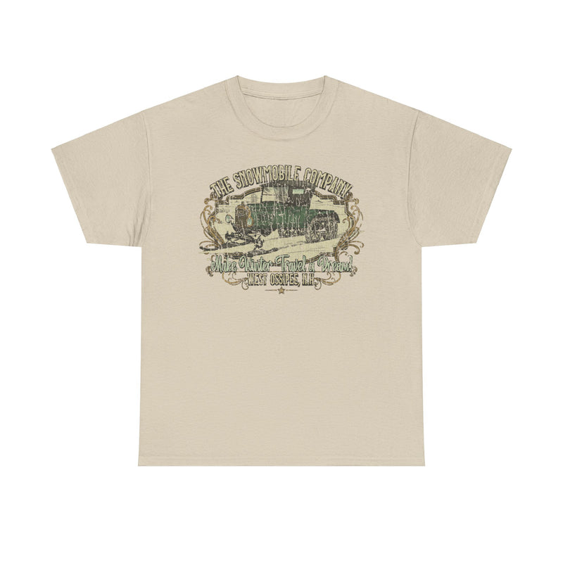 Load image into Gallery viewer, The Snowmobile Company 1922 West Ossipee New Hampshire Car Snow Logo T-shirt