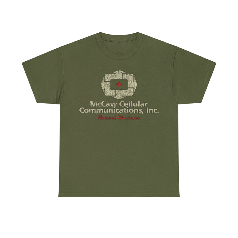 Load image into Gallery viewer, McCaw Cellular Redmond WA 1986 Tech Distressed Print T-shirt