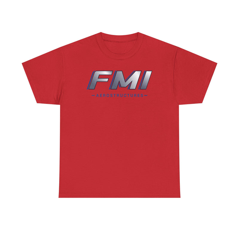 Load image into Gallery viewer, FMI Aerostructures T-Shirt Defunct Aerospace Company Bankrupt Logo Tee