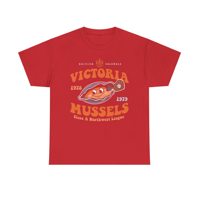 Load image into Gallery viewer, Victoria Mussels Est 1978 British Columbia Baseball T-shirt
