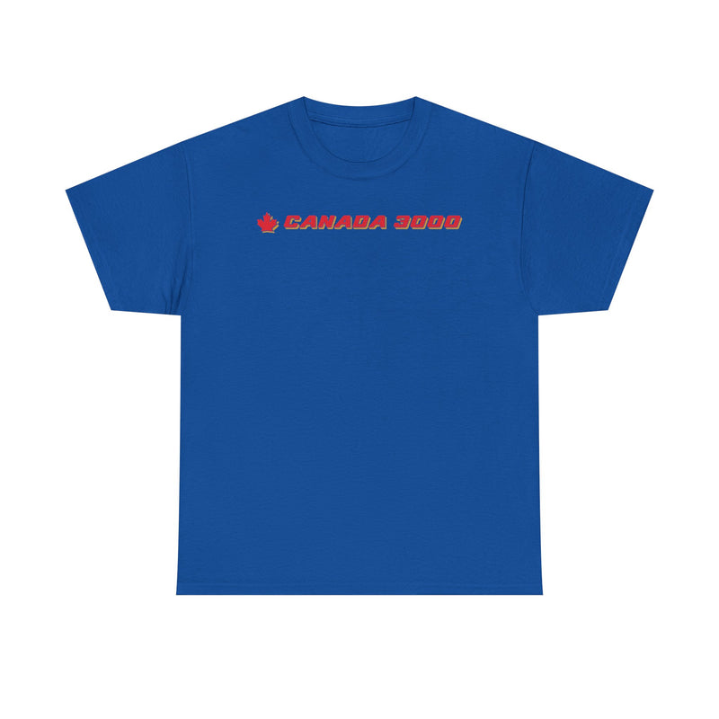 Load image into Gallery viewer, Canada 3000 Red Maple Leaf Charter Airline Retro Aviation T-shirt