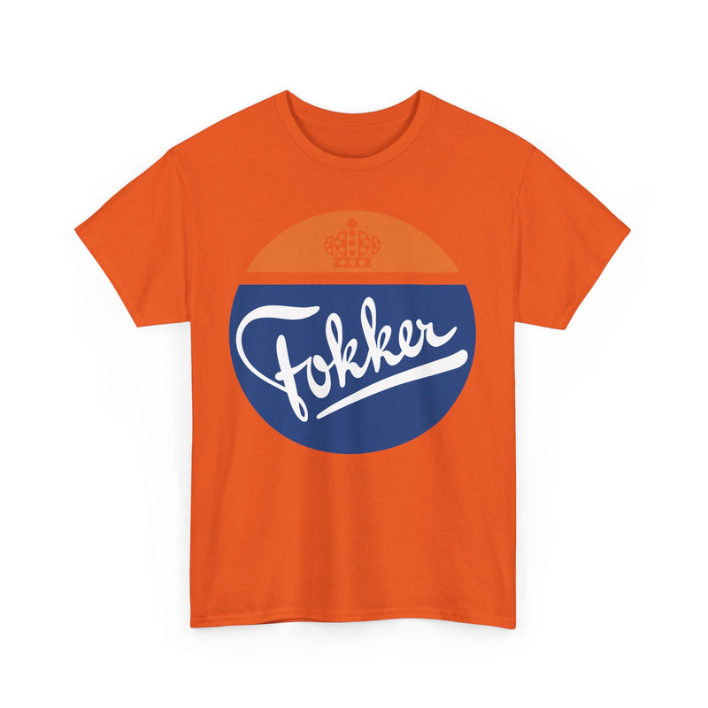 Load image into Gallery viewer, Fokker Royal Dutch Aircraft Manufacturer Vintage Logo T-Shirt