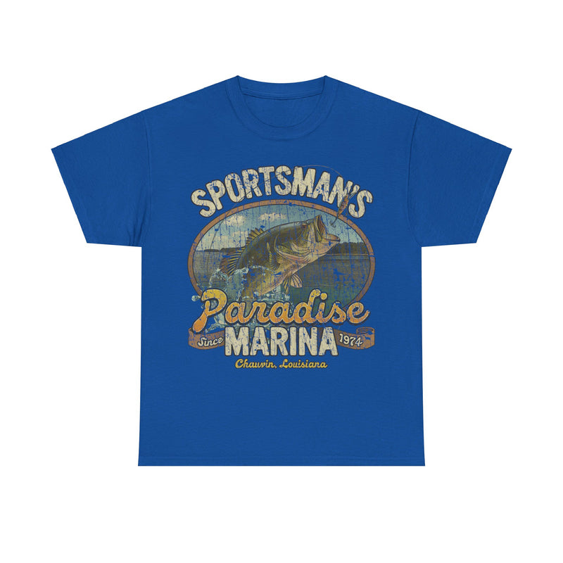 Load image into Gallery viewer, Sportsmans Paradise Louisiana Marina Store T-shirt