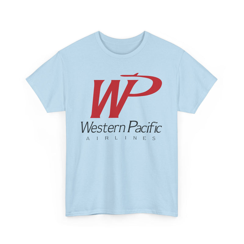 Load image into Gallery viewer, Western Pacific Airlines Vintage American Carrier Logo Classic Travel T-shirt