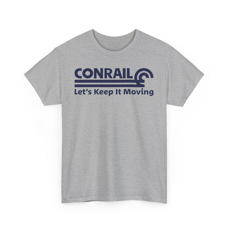 Load image into Gallery viewer, Conrail Let's Keep It Moving Railroad Logo Vintage Train T-Shirt
