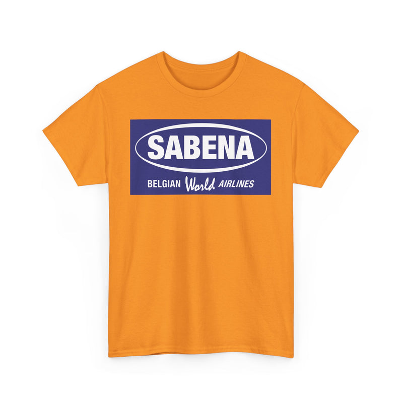 Load image into Gallery viewer, Sabena Belgian World Airlines Blue Oval Logo European Aviation T-shirt
