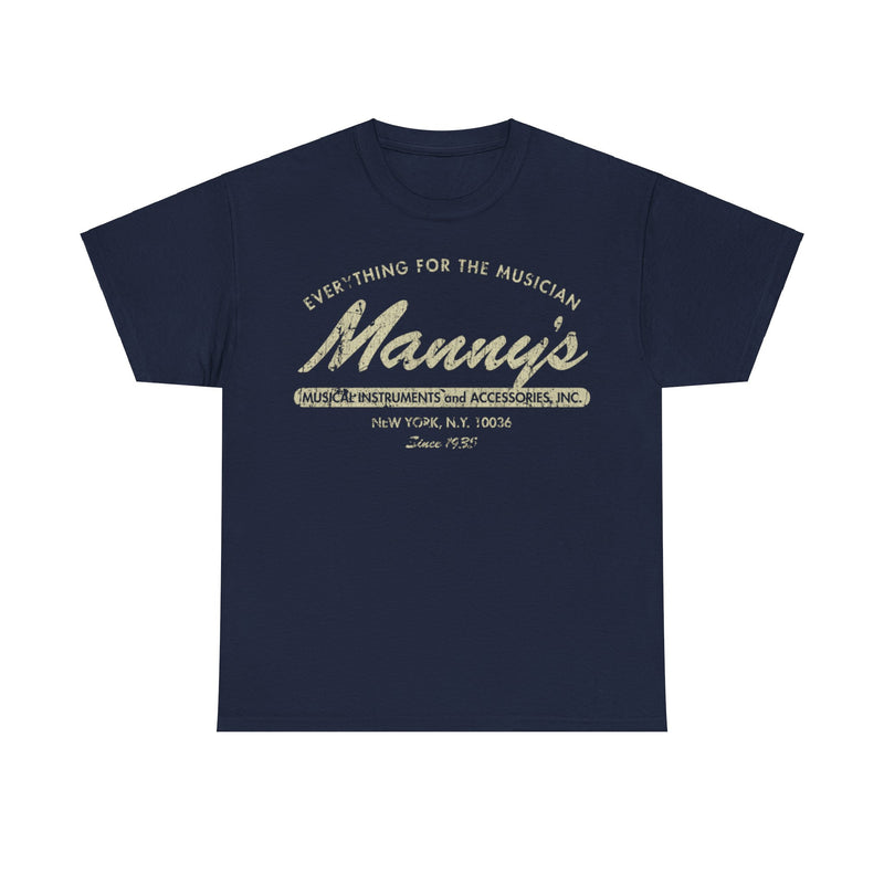 Load image into Gallery viewer, Mannys Music 1935 Retail Store Distressed Print T-shirt