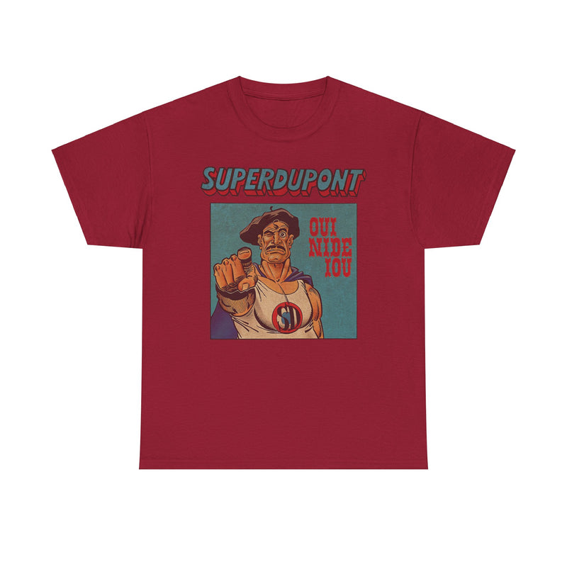Load image into Gallery viewer, Superdupont 1972 France Superhero Comic Strip T-shirt