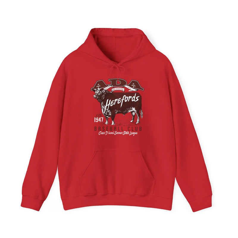 Load image into Gallery viewer, Ada Herefords 1947 Oklahoma Baseball Pullover Hoody Sweatshirt