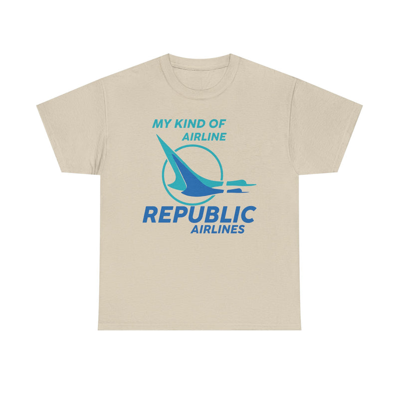 Load image into Gallery viewer, Republic Airlines Turquoise Bird My Kind of Airline Aviation T-Shirt