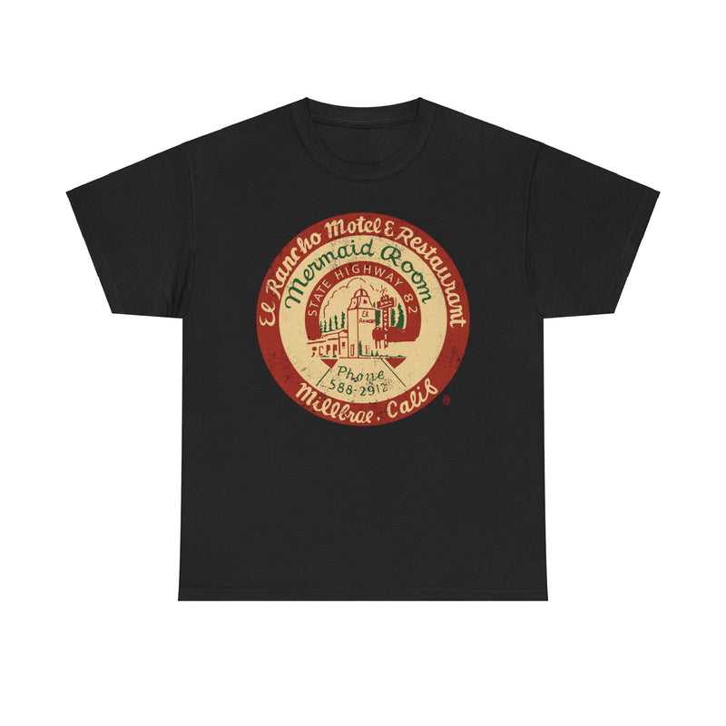 Load image into Gallery viewer, El Rancho Motel and Restaurant 1948 Millbrae California Restaurant T-shirt