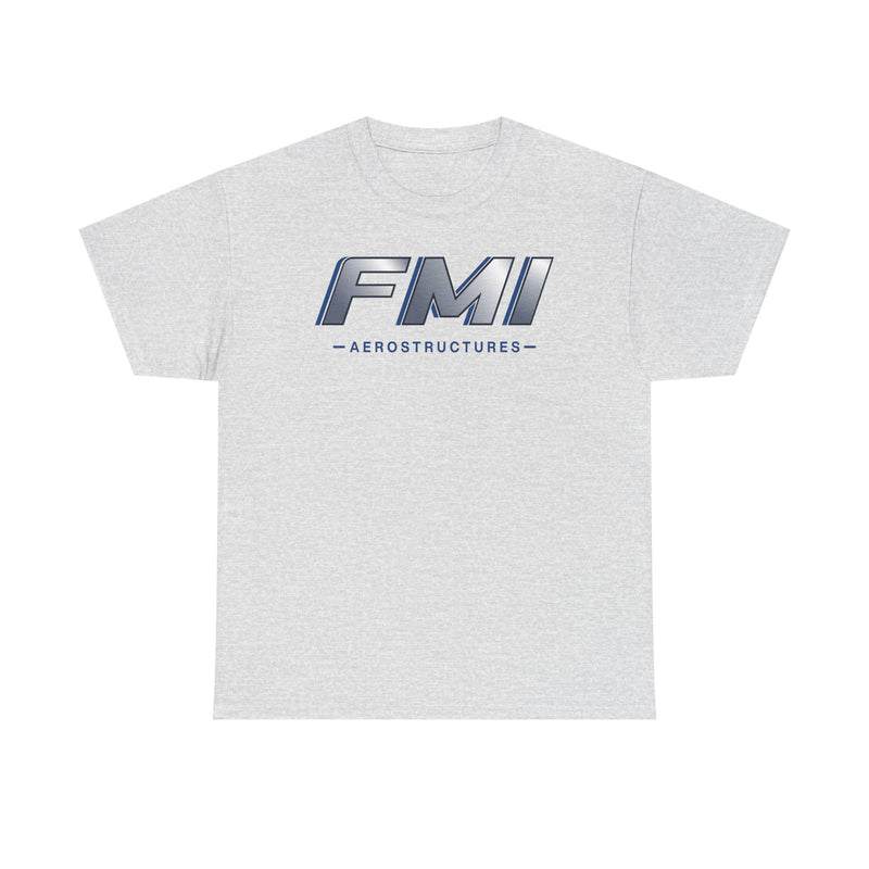 Load image into Gallery viewer, FMI Aerostructures T-Shirt Defunct Aerospace Company Bankrupt Logo Tee