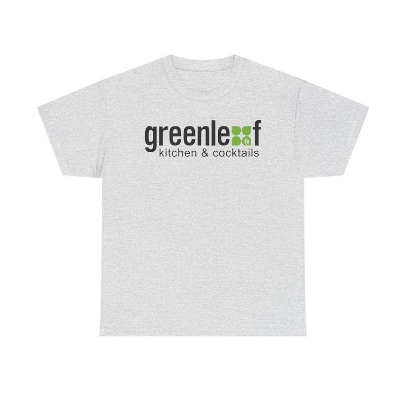 Load image into Gallery viewer, Greenleaf Kitchen Cocktails T-Shirt Defunct Restaurant Bankrupt Logo Tee