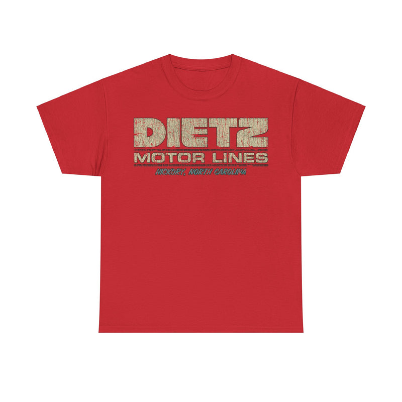 Load image into Gallery viewer, Dietz Motor Lines 1948 Trucking Distressed Print T-shirt