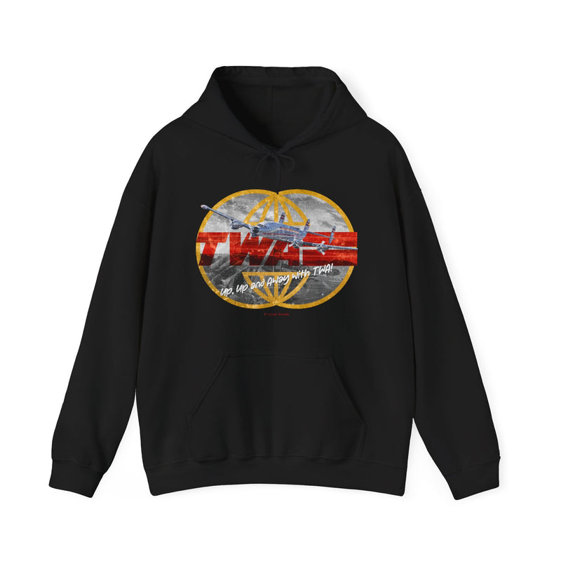 Load image into Gallery viewer, TWA Transworld Airline Up Up and Away Nostalgic Logo Pullover Hoody
