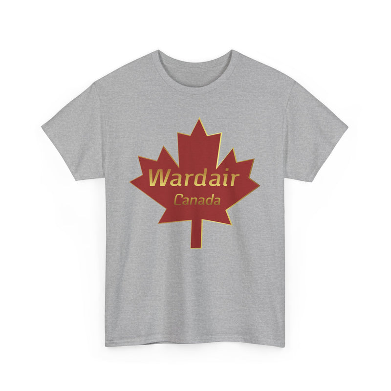Load image into Gallery viewer, Wardair Canadian Maple Leaf Red Gold Charter Airline Vintage T-shirt