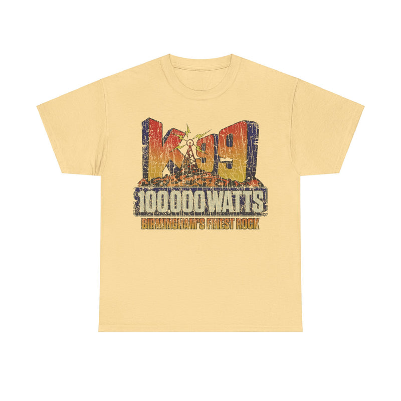 Load image into Gallery viewer, K99 Birminghams Finest Rock 1976 Radio Station Distressed Print T-shirt