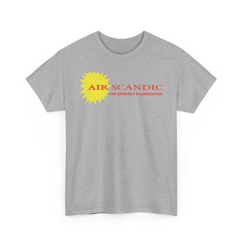 Load image into Gallery viewer, Air Scandic The Sensible Scandinavian Vintage Airline Logo Aviation T-shirt