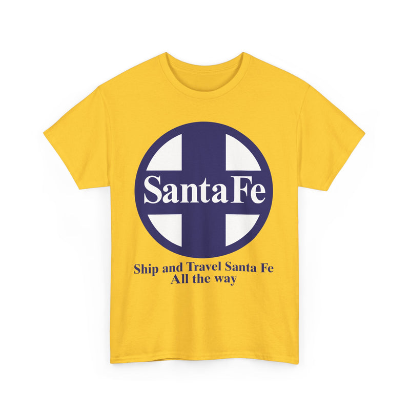 Load image into Gallery viewer, Santa Fe Cross Logo Ship Travel Railroad Vintage Train T-Shirt