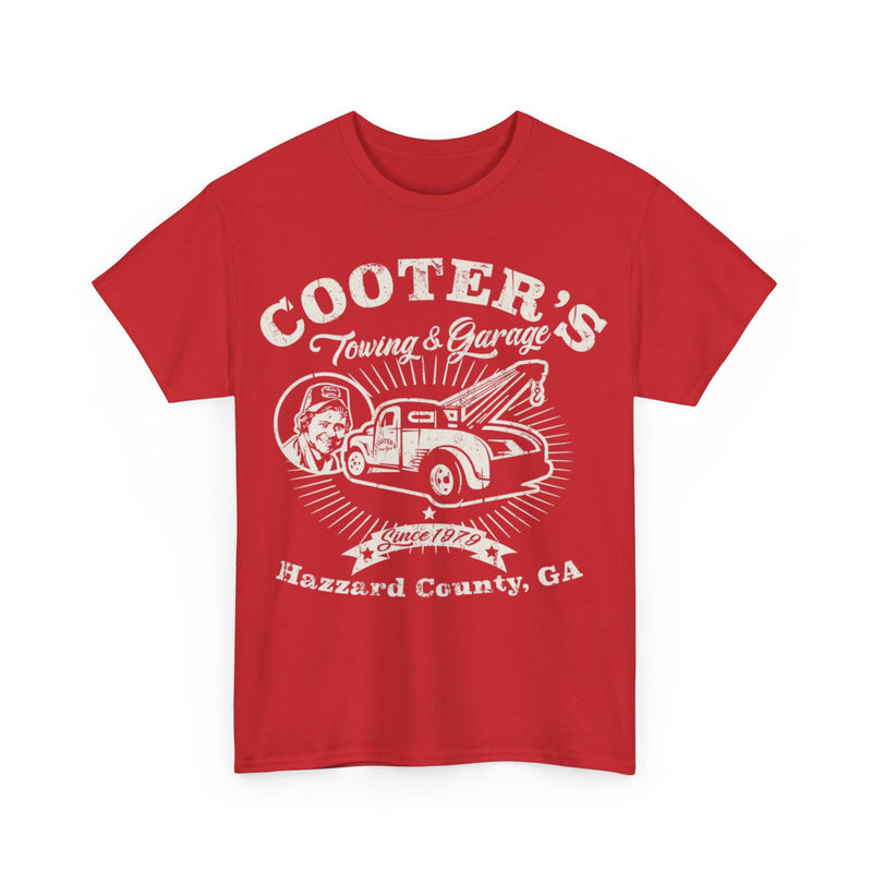 Load image into Gallery viewer, Cooters Towing Garage Dukes of Hazzard TV Show County T-shirt
