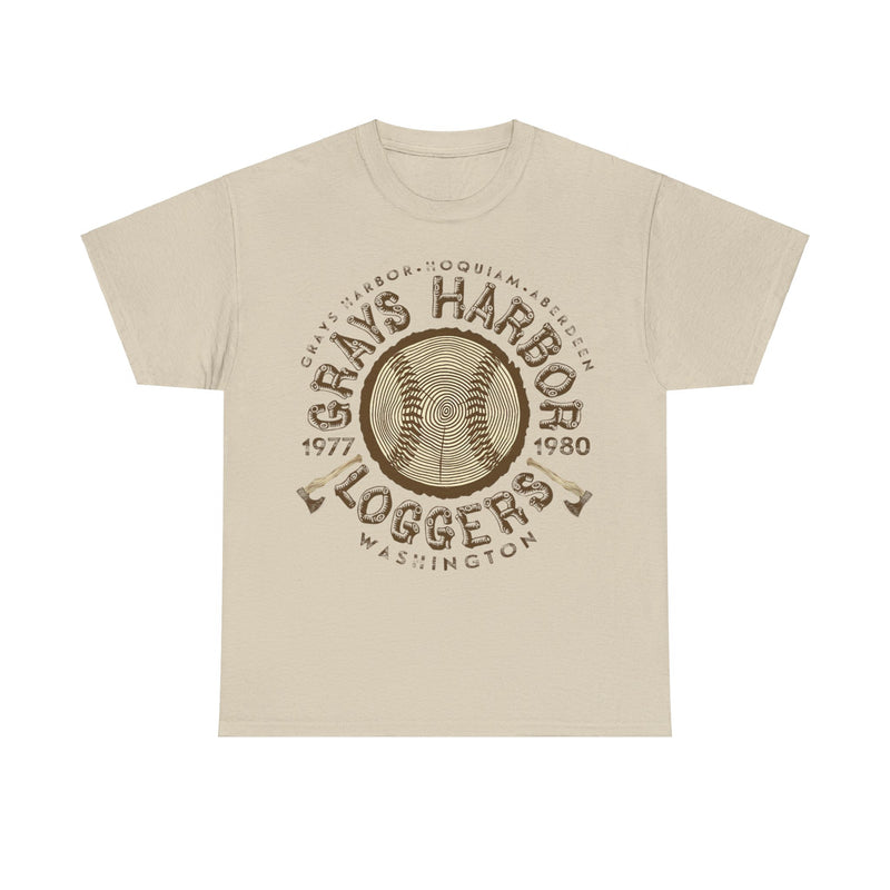 Load image into Gallery viewer, Grays Harbor Loggers Est 1977 Washington Baseball T-shirt