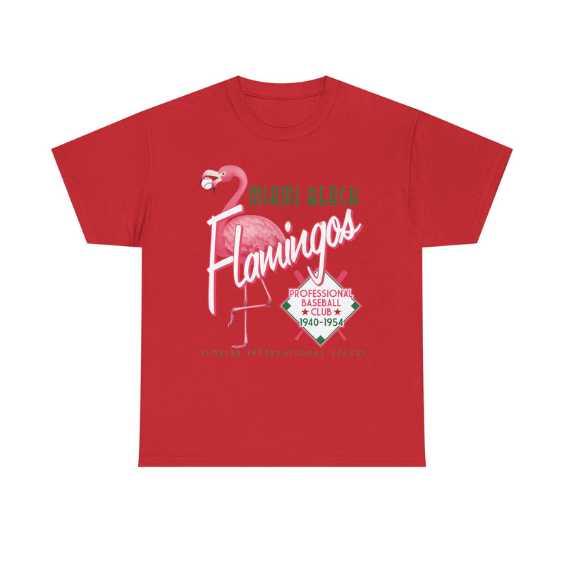 Load image into Gallery viewer, Miami Beach Flamingos Est 1940 Florida Baseball T-shirt