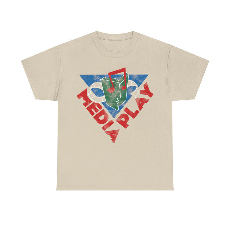 Load image into Gallery viewer, Media Play Record Retail Store Retro Nostalgic T-shirt