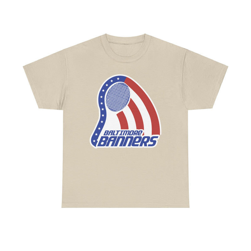 Load image into Gallery viewer, Baltimore Banners Maryland World Team Tennis 1974 Logo T-shirt