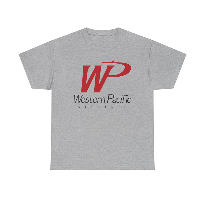 Load image into Gallery viewer, Western Pacific Airlines Vintage American Carrier Logo Classic Travel T-shirt