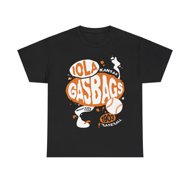 Load image into Gallery viewer, Iola Gasbags Est 1903 Kansas Baseball T-shirt