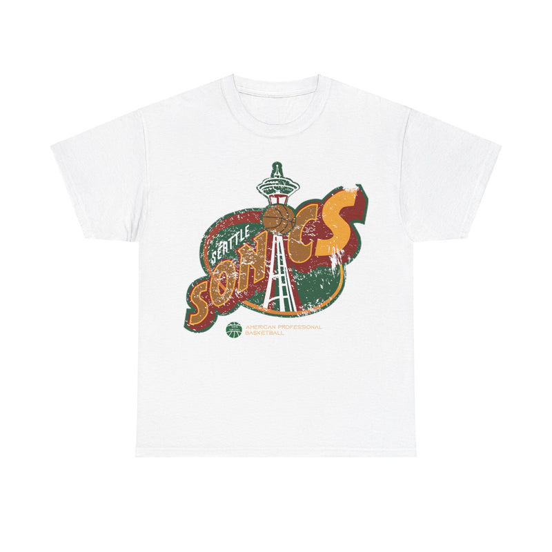 Load image into Gallery viewer, Seattle Sonics Logo Basketball Team T-shirt