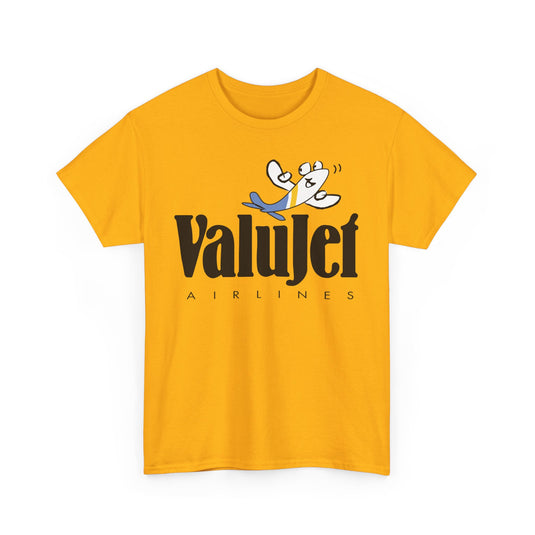 ValuJet Airlines Cartoon Plane Character Vintage Florida Carrier T-shirt