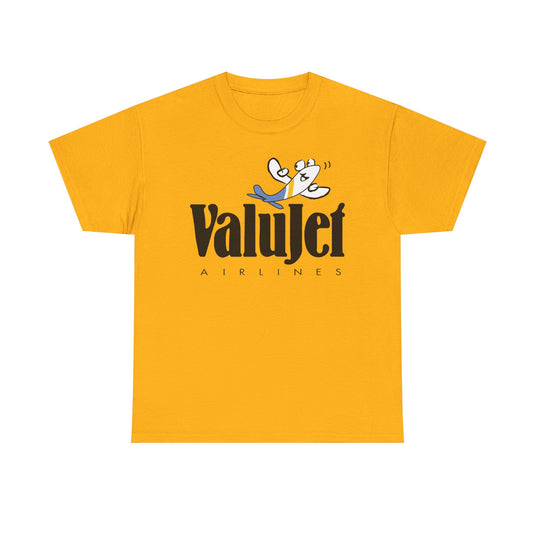 ValuJet Airlines Cartoon Plane Character Vintage Florida Carrier T-shirt