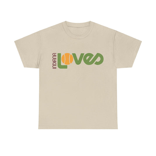 Indiana Loves Team Tennis Retro Nostalgic T-shirt