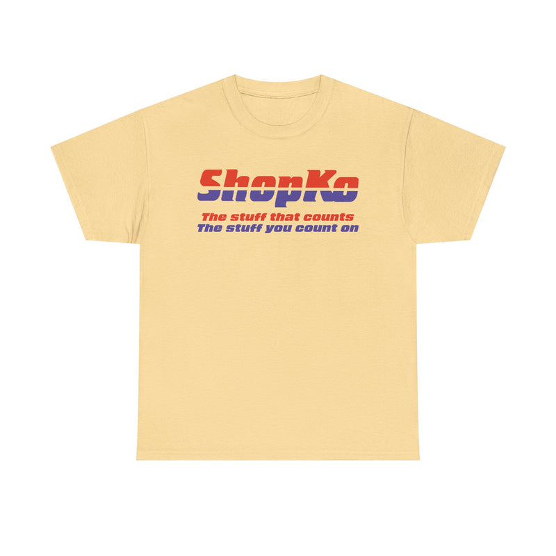 Load image into Gallery viewer, ShopKo The Stuff That Counts Orange Blue Logo Department Store T-shirt