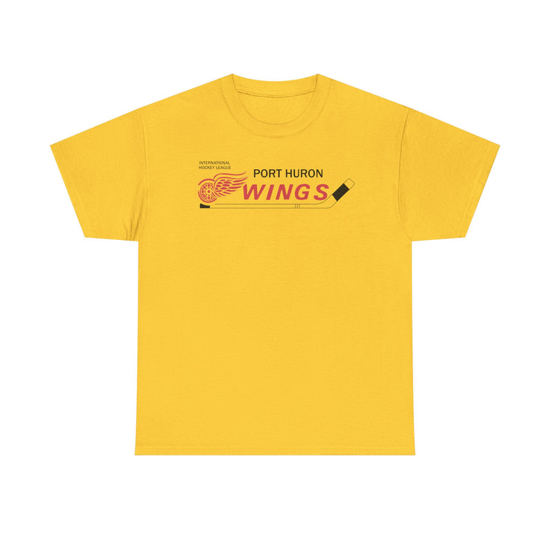 Load image into Gallery viewer, Port Huron Wings 1962-1981 Michigan Hockey T-shirt