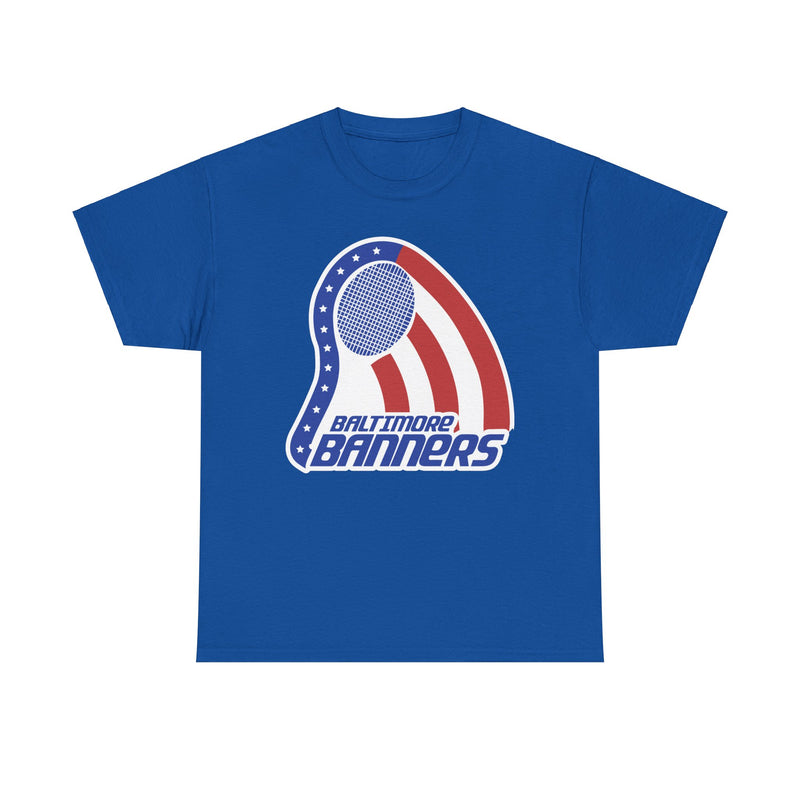 Load image into Gallery viewer, Baltimore Banners Maryland World Team Tennis 1974 Logo T-shirt