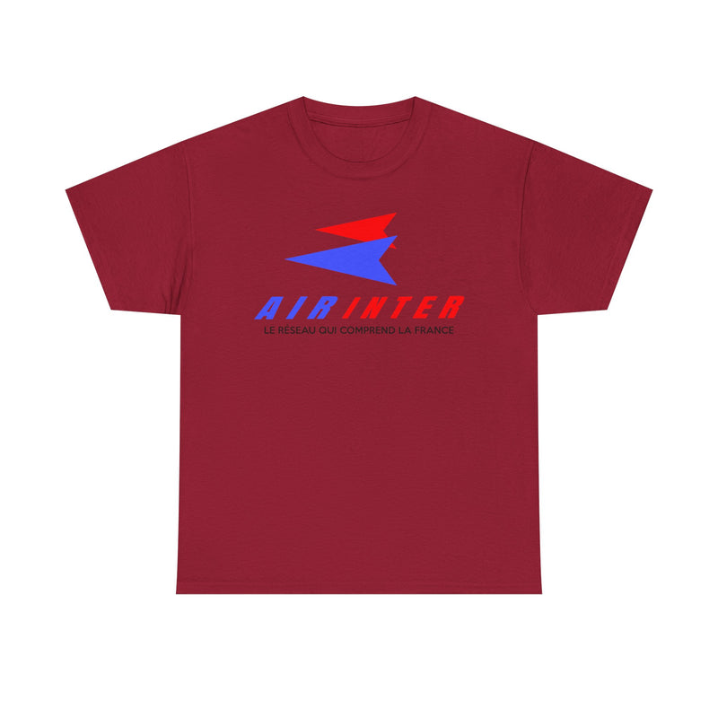 Load image into Gallery viewer, Air Inter Le Réseau Qui Comprend La France Airline Logo T-shirt