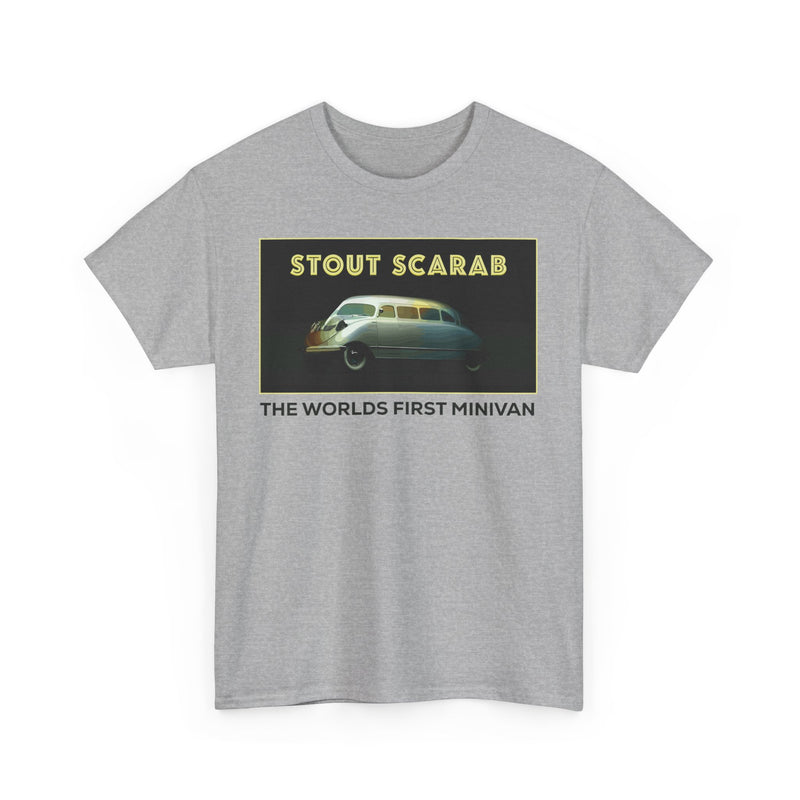 Load image into Gallery viewer, Stout Scarab The Worlds First Minivan Classic Automotive Logo T-shirt