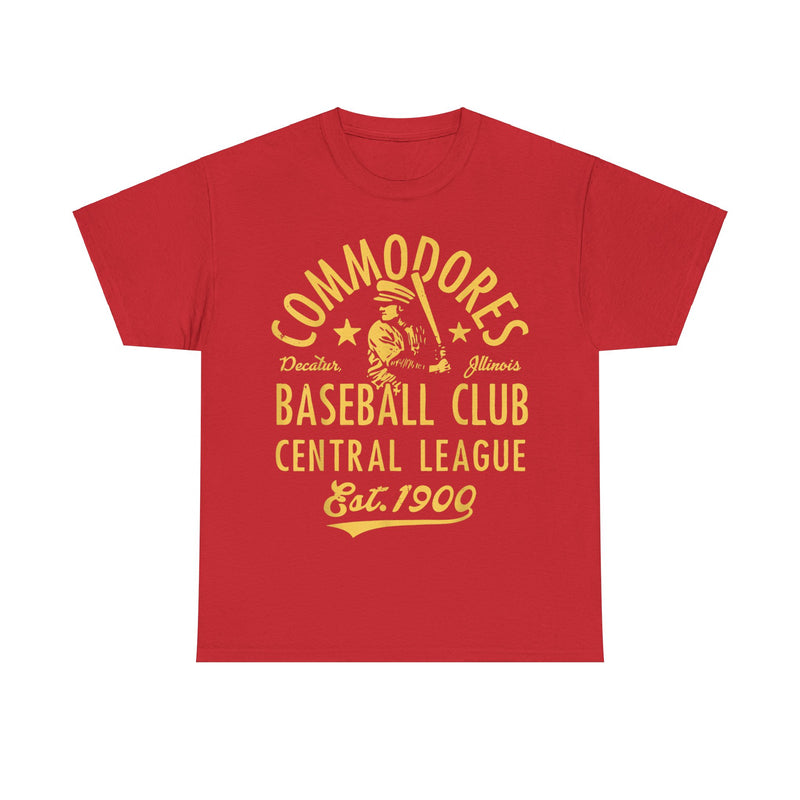 Load image into Gallery viewer, Decatur Commodores Est 1900 Illinois Baseball T-shirt