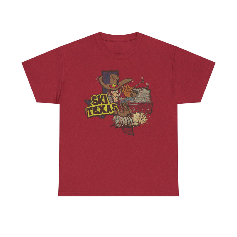 Load image into Gallery viewer, Ski Texas Cowboy Riding Armadillo T-shirt